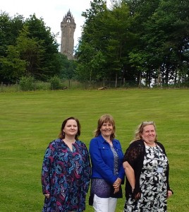 Gemma Carney, Paula Devine and Elizabeth Martin at BSG conference at University of Stirling, July 2016